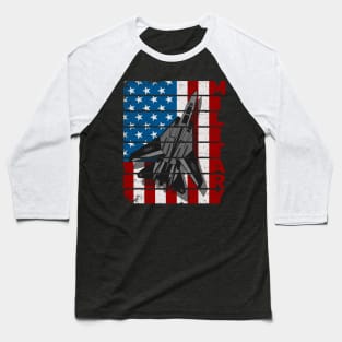 Jet Fighter Military Air Force Baseball T-Shirt